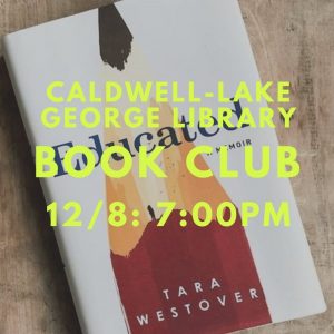Caldwell-Lake George Library Book Club @ Caldwell-Lake George Library
