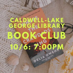 Caldwell-Lake George Library Book Club @ Caldwell-Lake George Library