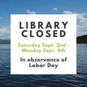 Library closed for Labor Day