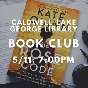 Monthly Book Club @ Caldwell-Lake George Library
