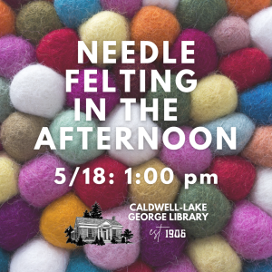 Needle Felting in the Afternoon @ Caldwell Lake George